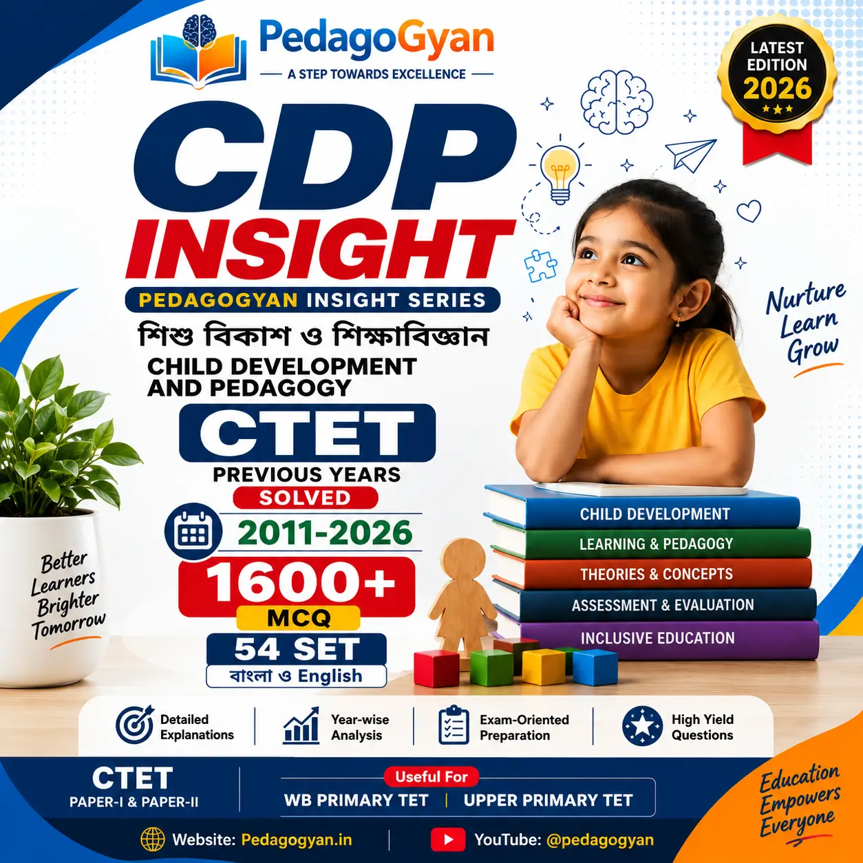 CTET CDP Previous Year Question Solved Paper Pdf (2011-26)