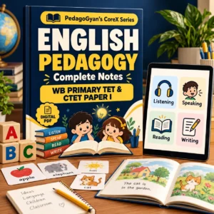 WB Primary TET & CTET Paper-I English Pedagogy Notes